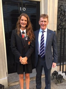 Jessica M6LPJ with Tim Peake KG5BVI / GB1SS